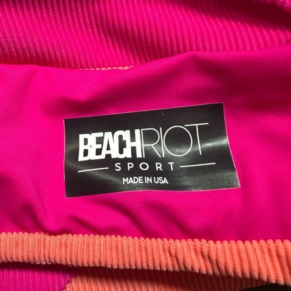 Beach Riot Pink and Orange Sports Bra XS pink orange women’s - Picture 2 of 5